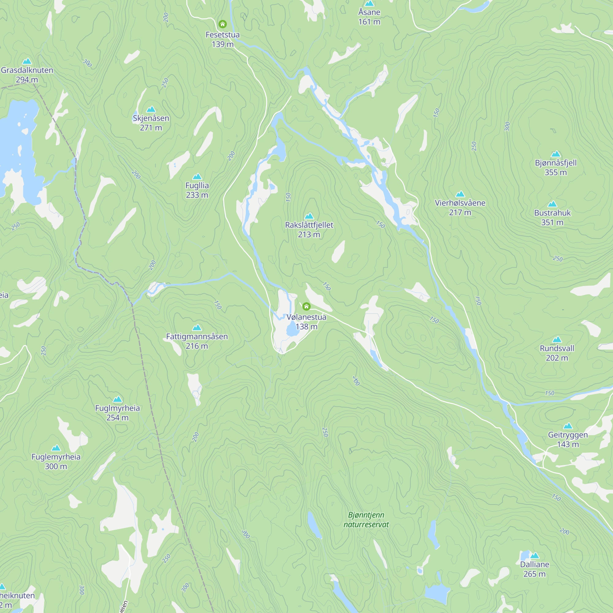 Vølanestua map