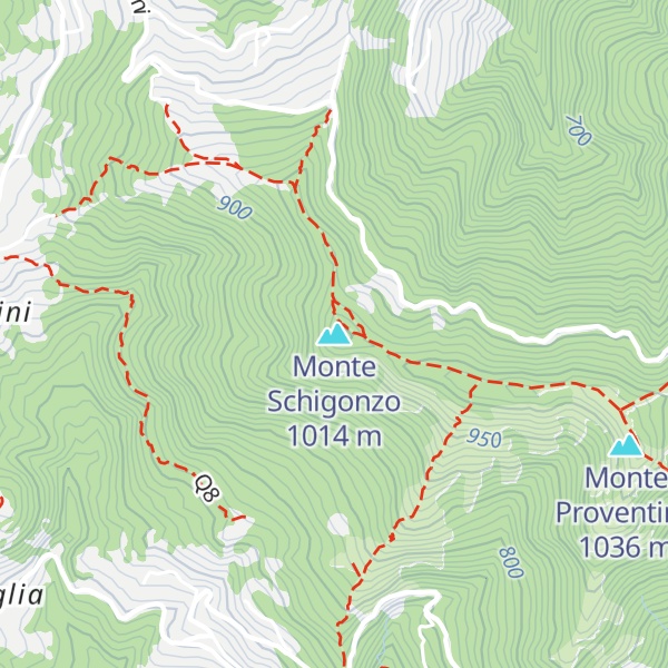 Map of Monte Schigonzo
