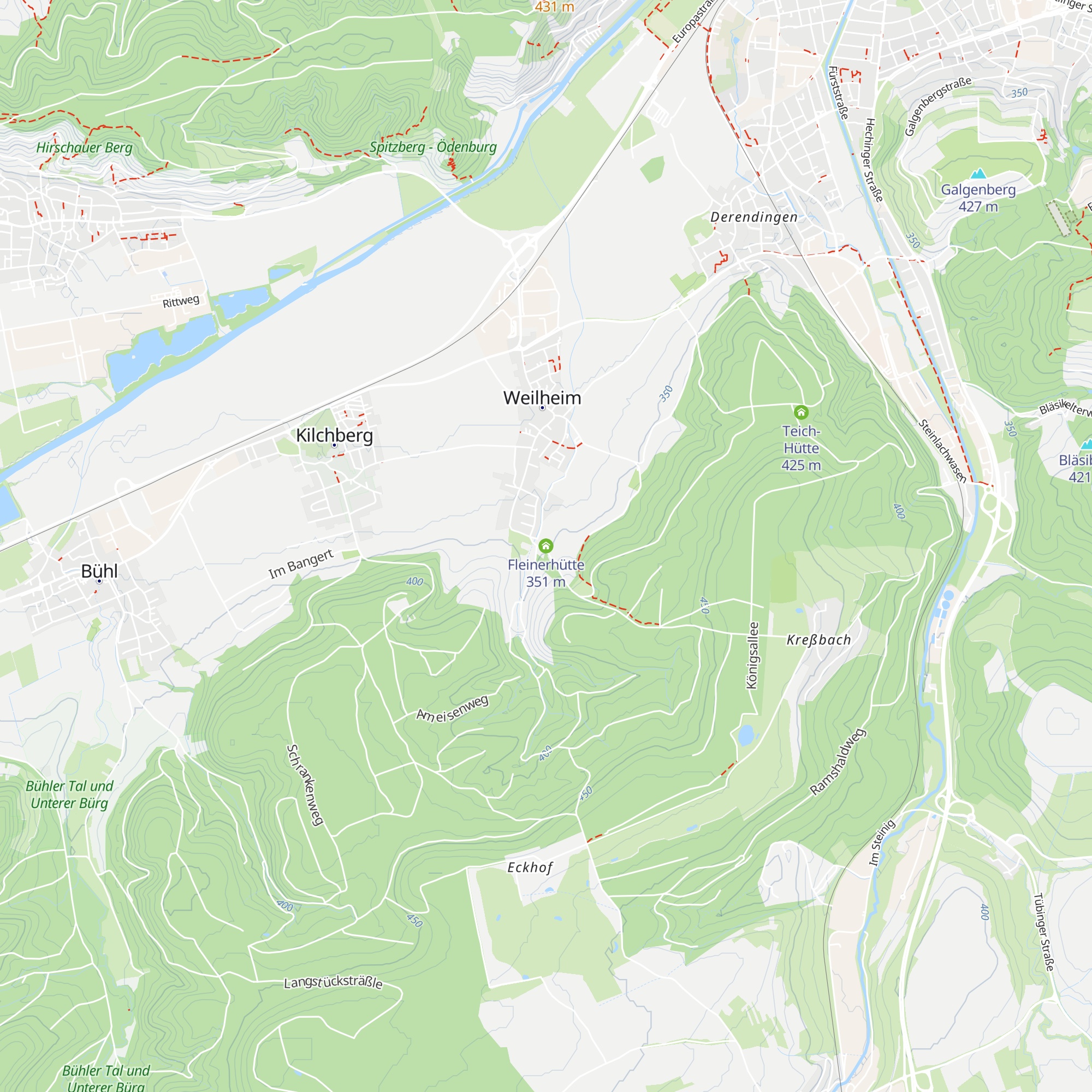 Fleinerhütte map