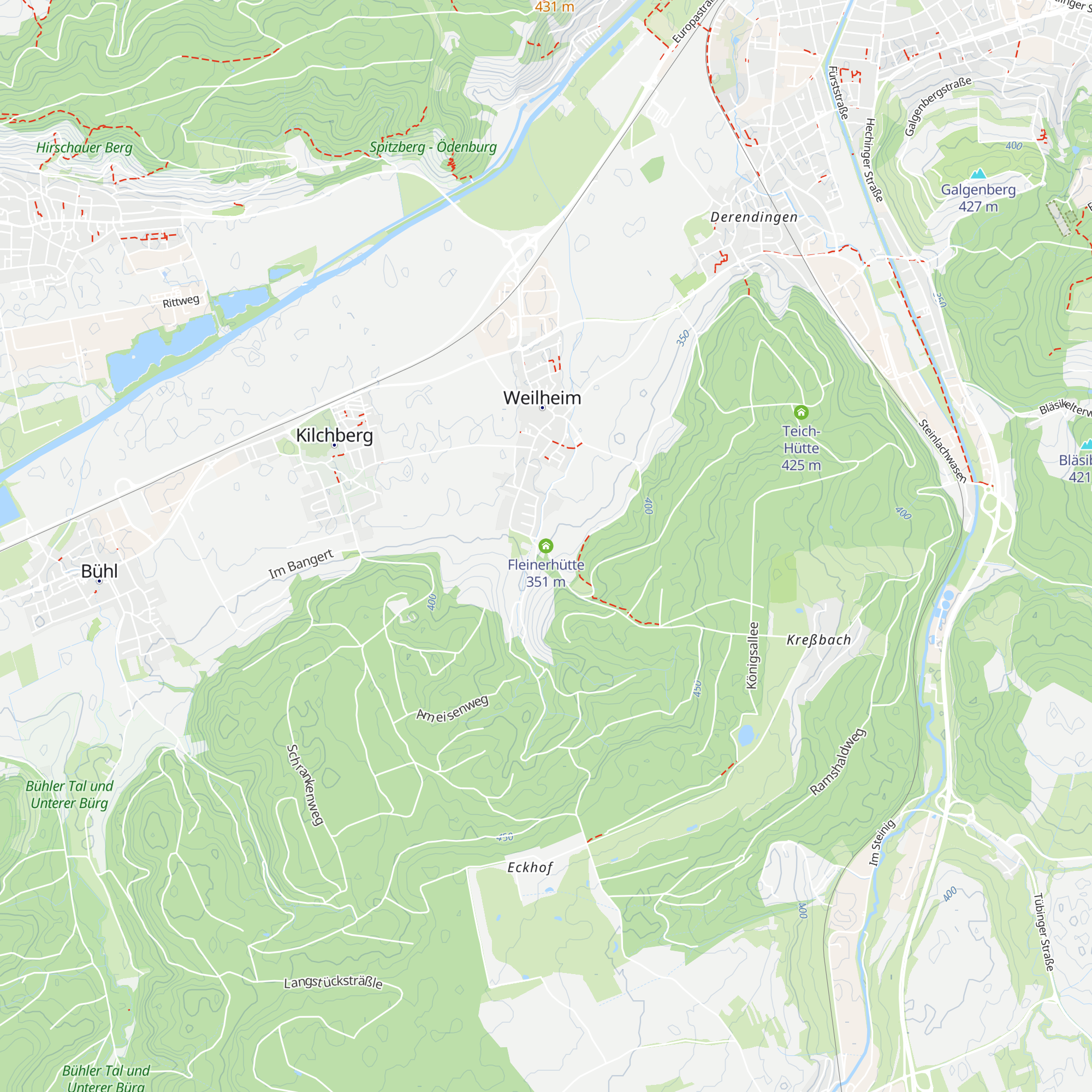 Fleinerhütte map