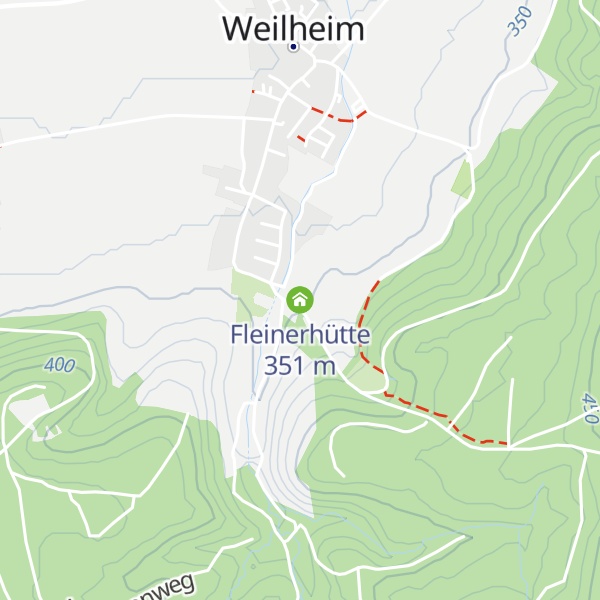 Map of Fleinerhütte