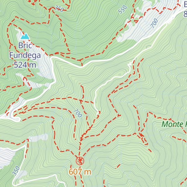 Map of Monte Fasce