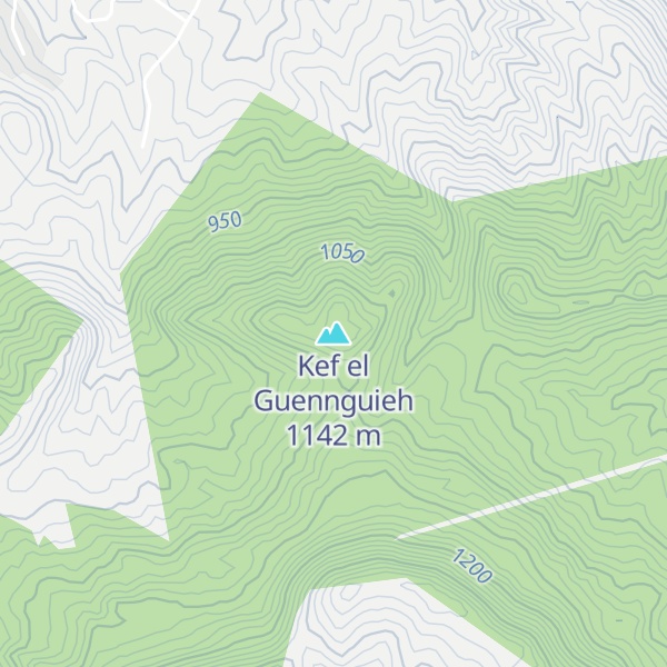 Map of Kef el Guennguieh