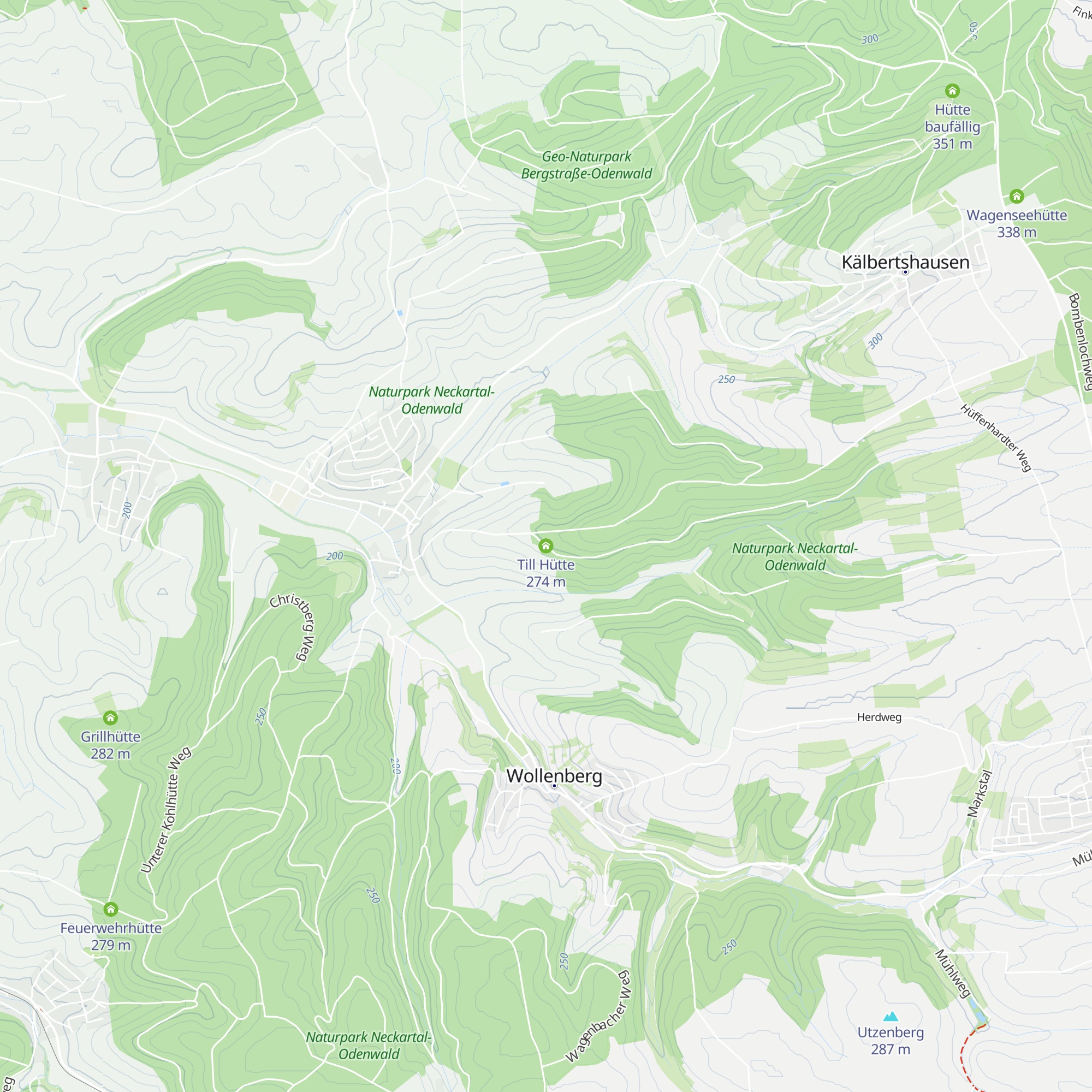 Till Hütte map