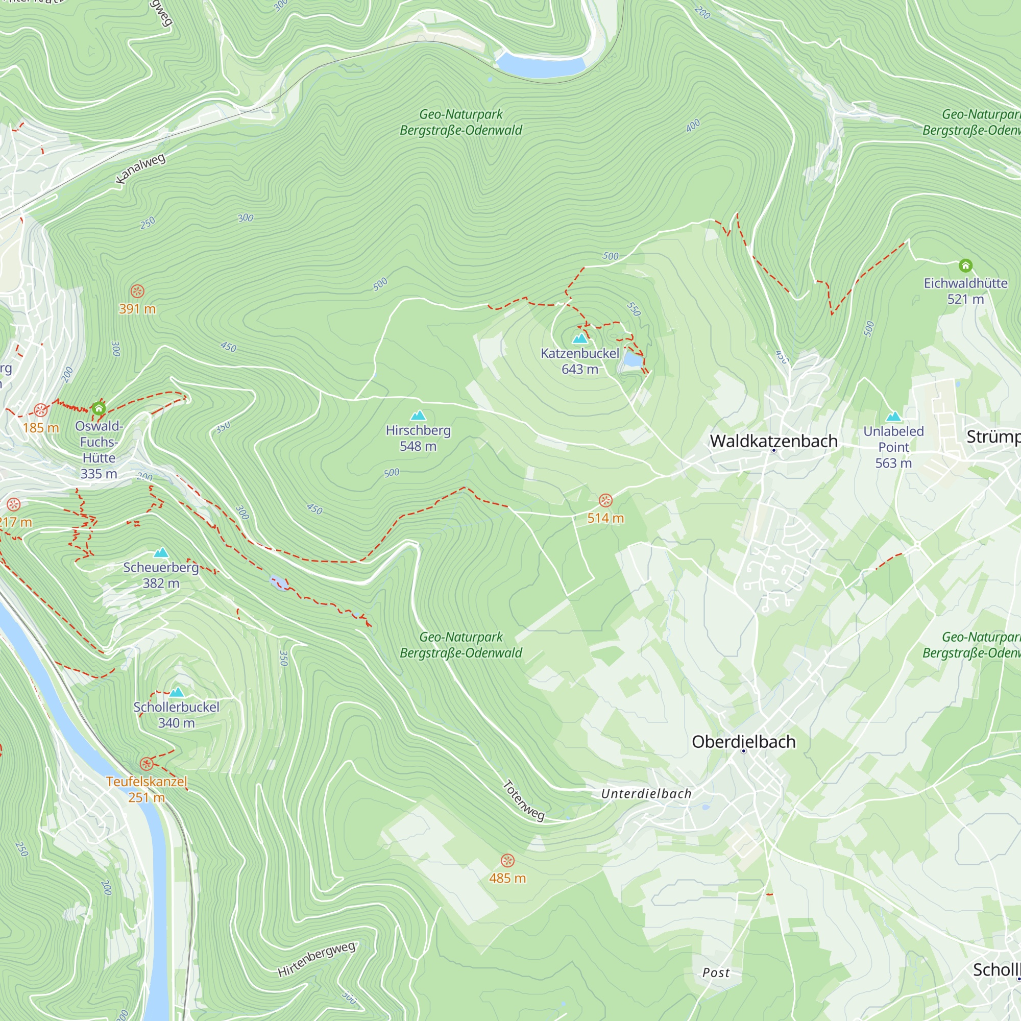 Curt-Brand Hütte map