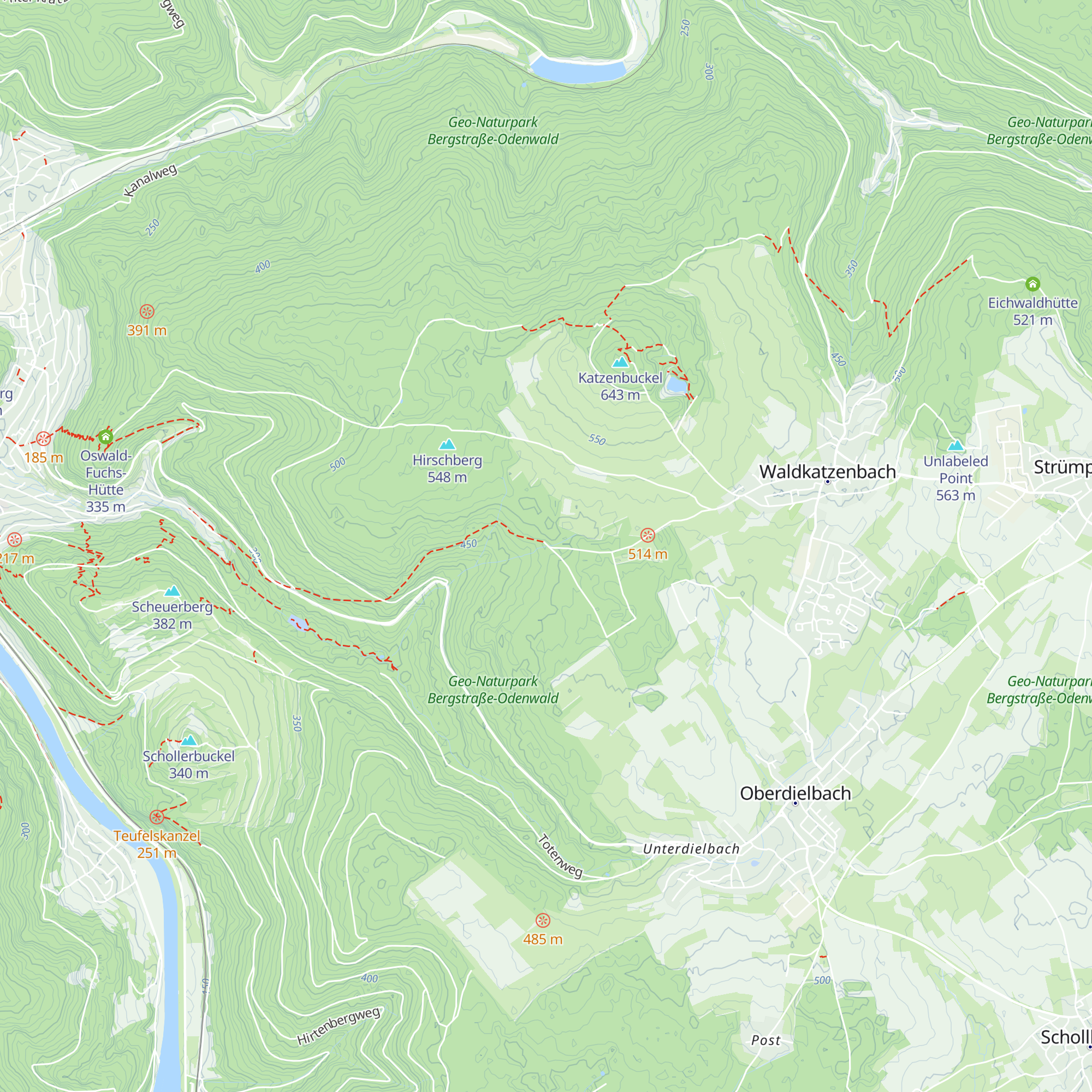 Curt-Brand Hütte map