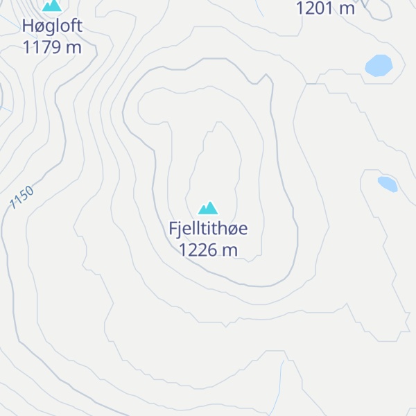 Map of Fjelltithøe