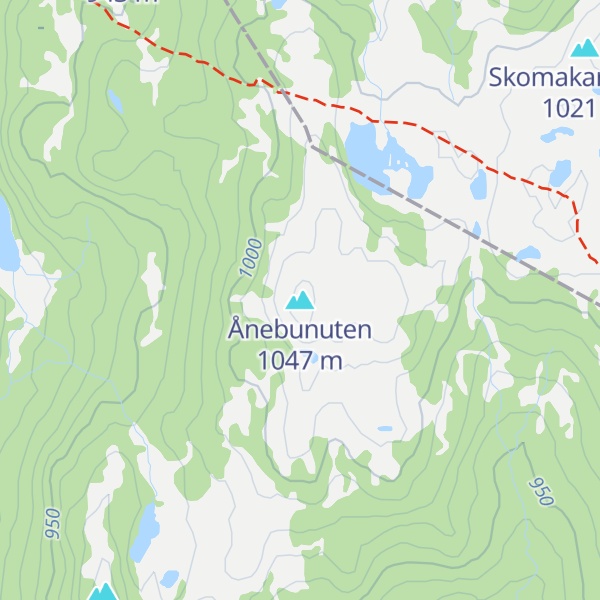 Map of Ånebunuten