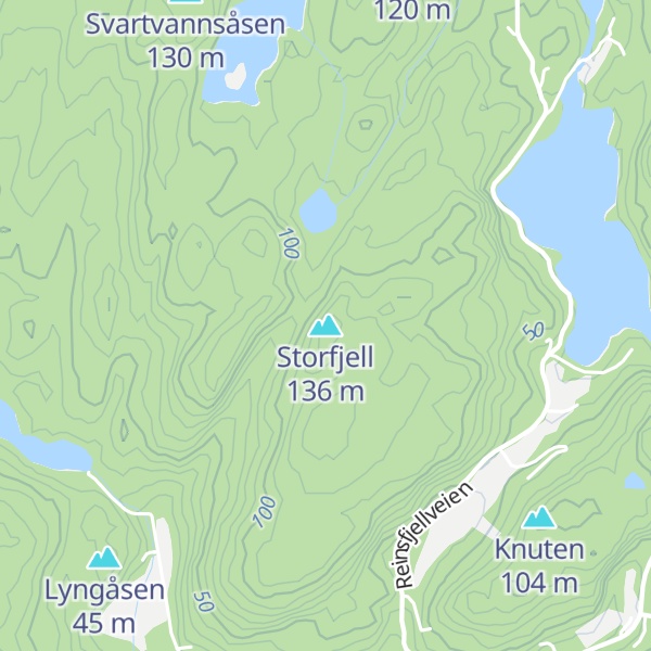 Map of Storfjell