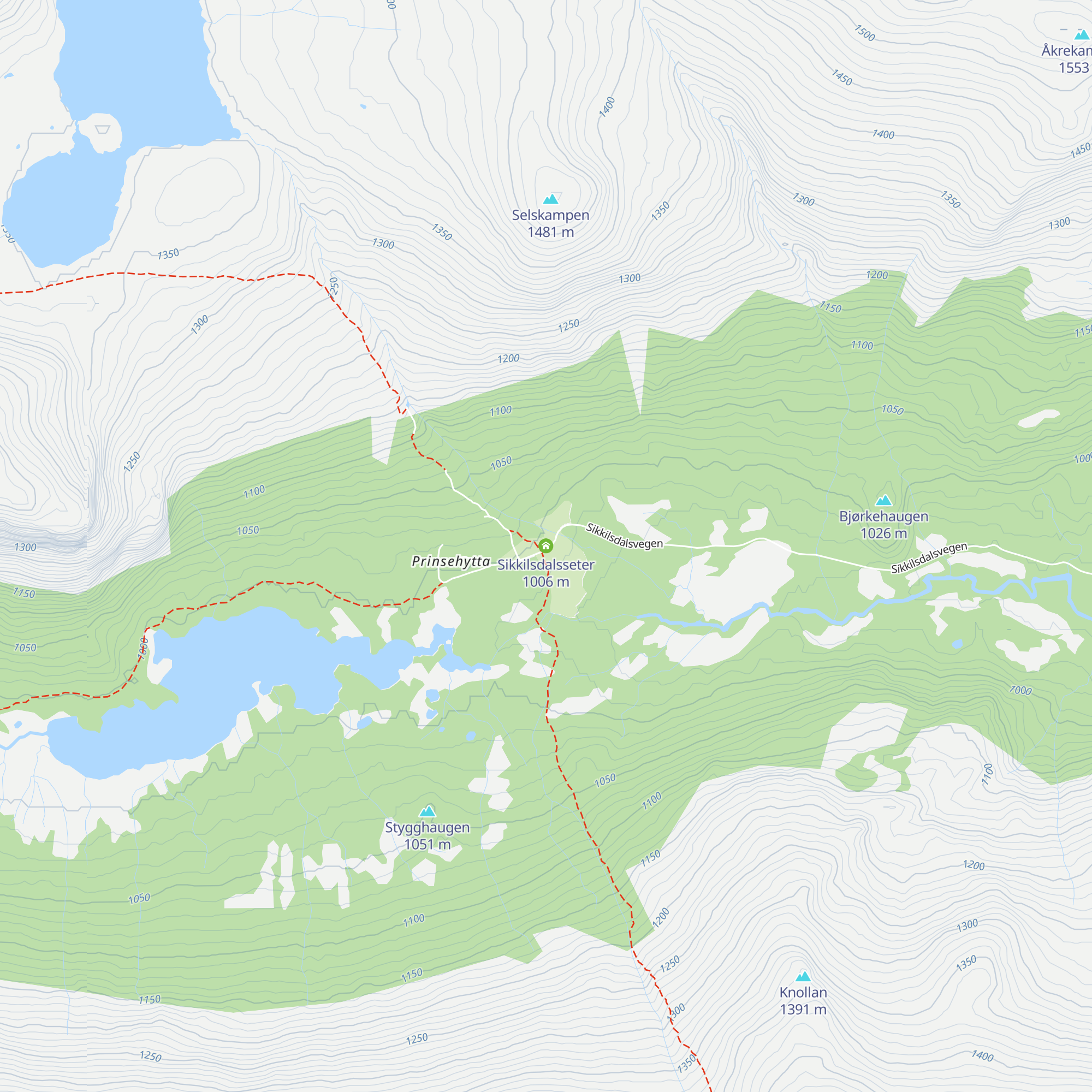 Sikkilsdalsseter map