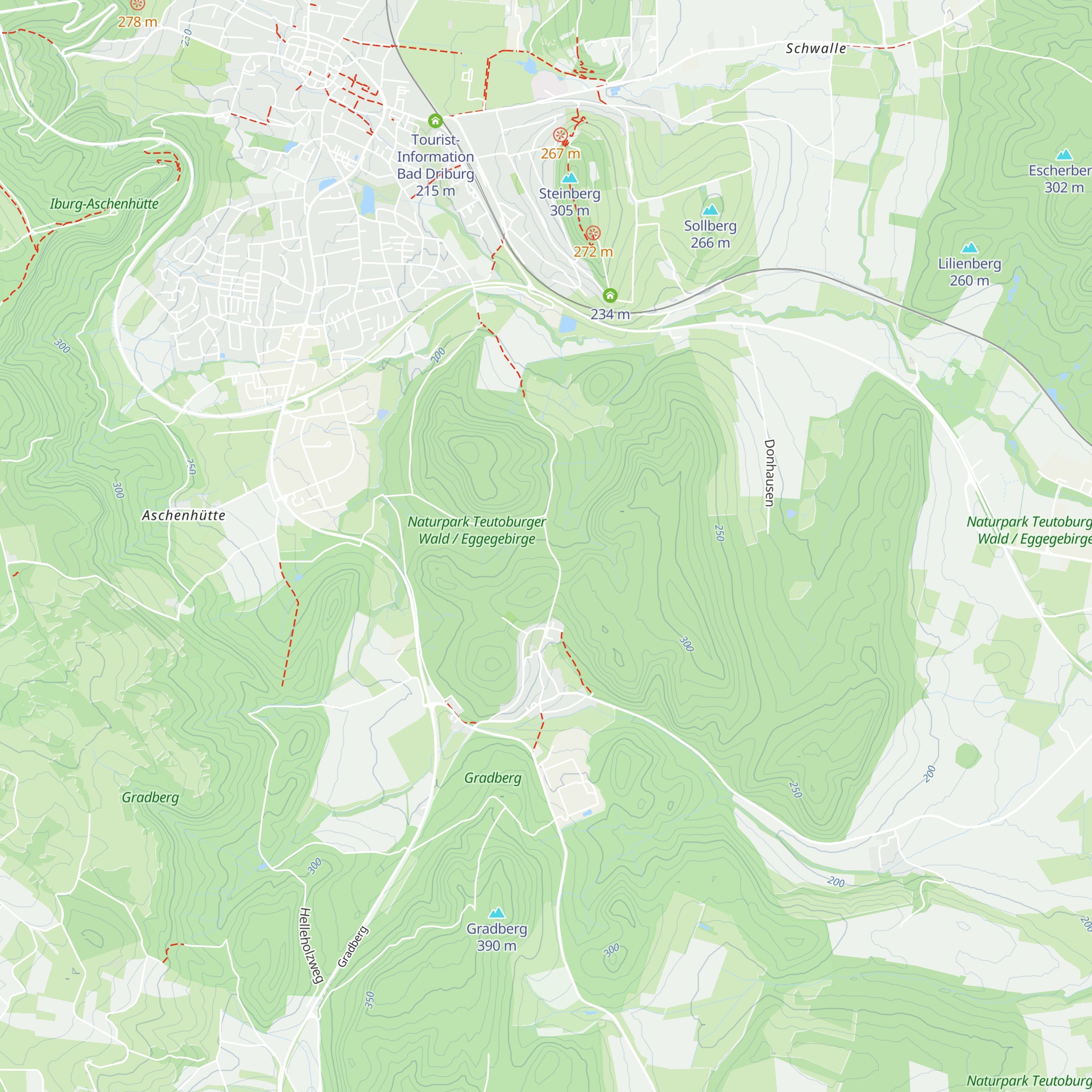 Schutzhütte Siebenstern map