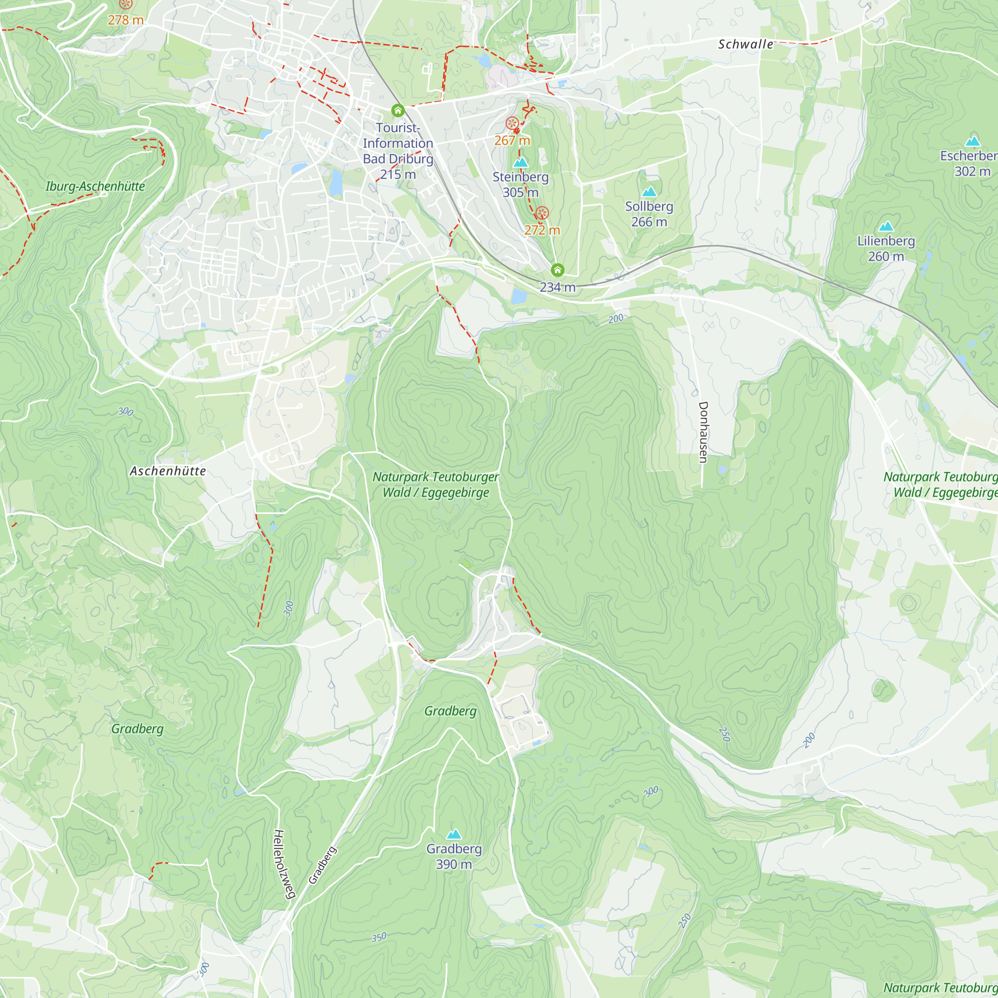 Schutzhütte Siebenstern map