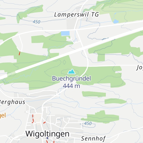Map of Buechgründel