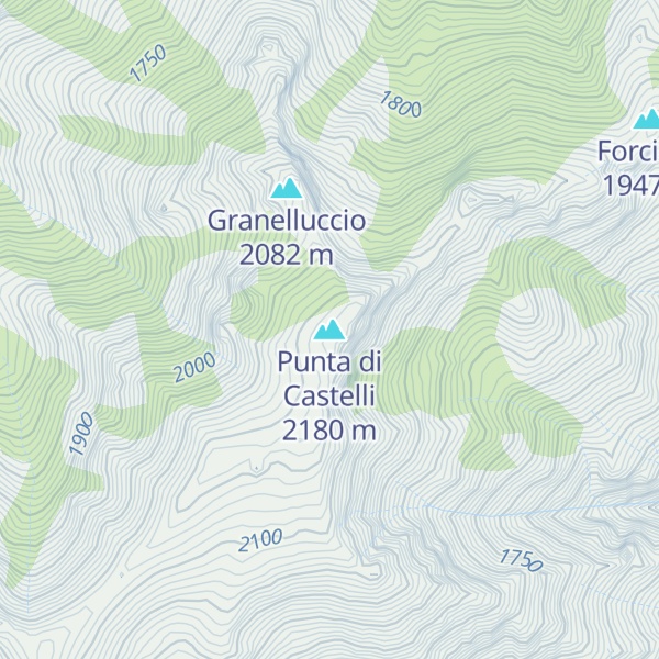 Map of Punta di Castelli