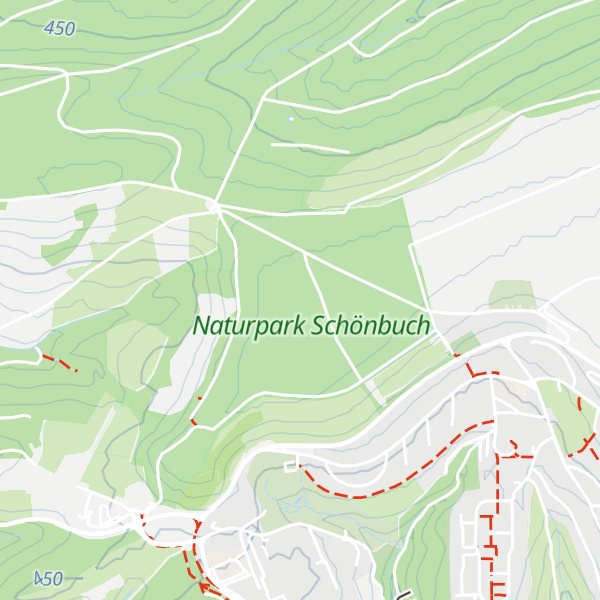 Map of Heuberg