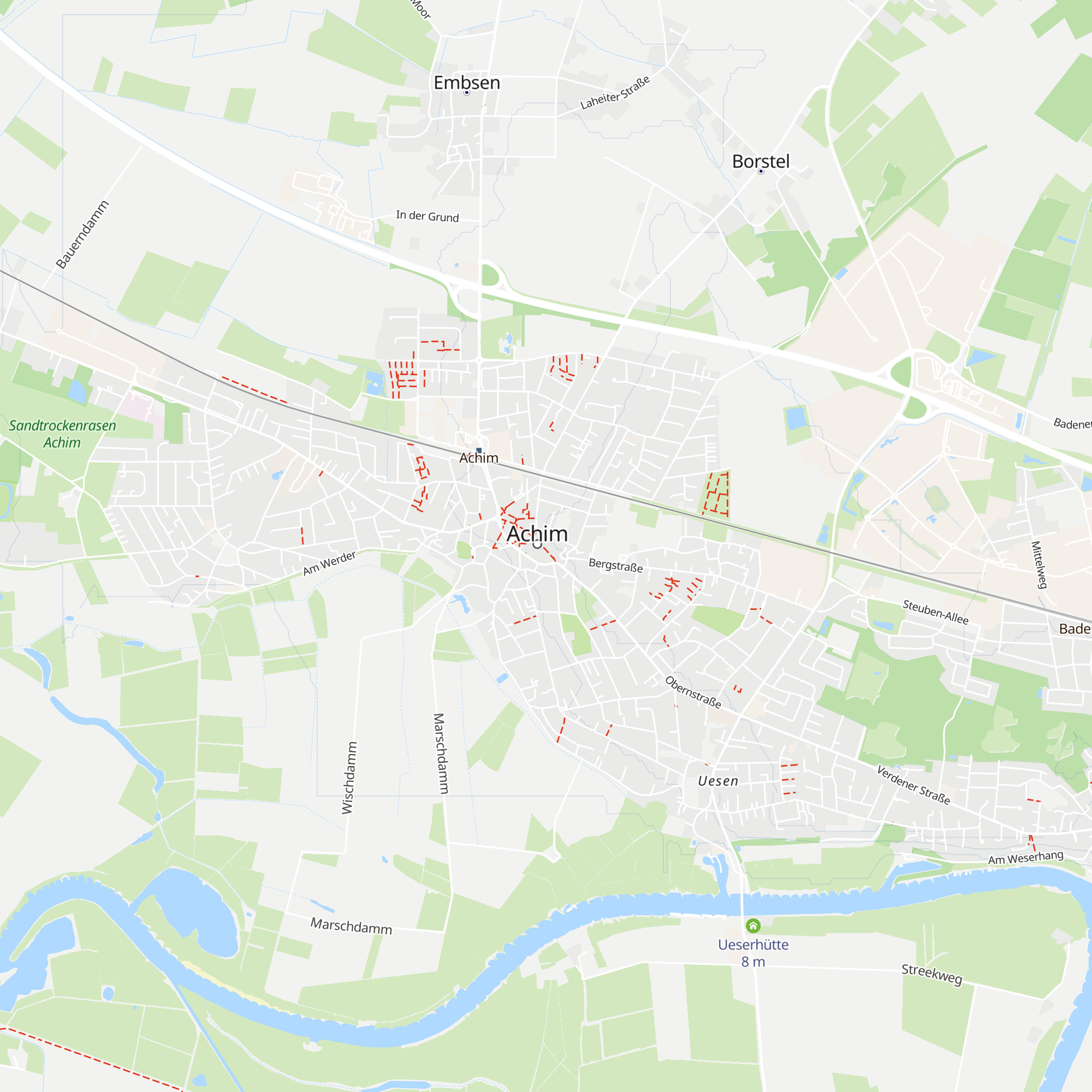 Tourist-Information Achim map