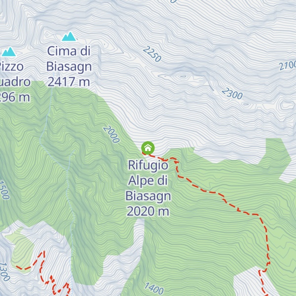 Map of Rifugio Alpe di Biasagn