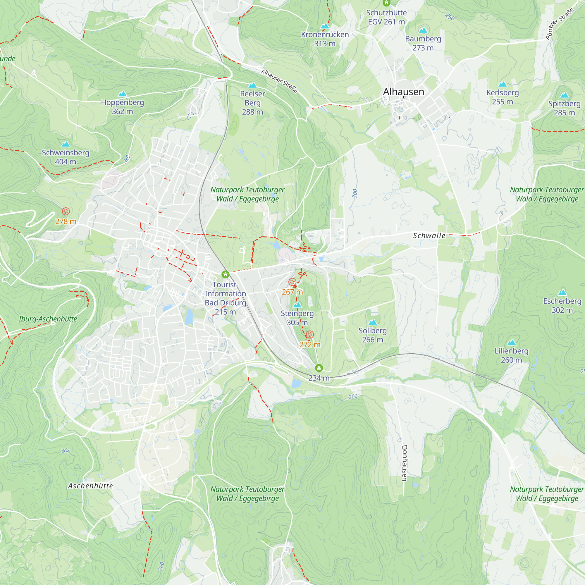 Glasmacherhütte map