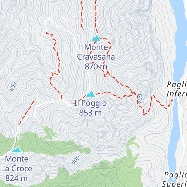 Map of Bivacco Monte Poggio