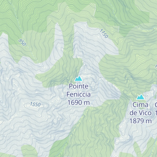 Map of Pointe Feniccia