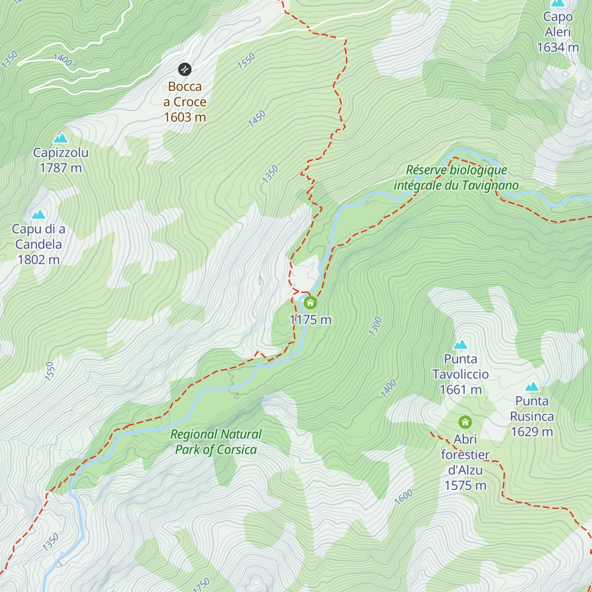 Refuge de la Sega map