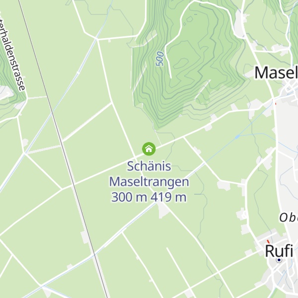 Map of Schänis Maseltrangen 300 m