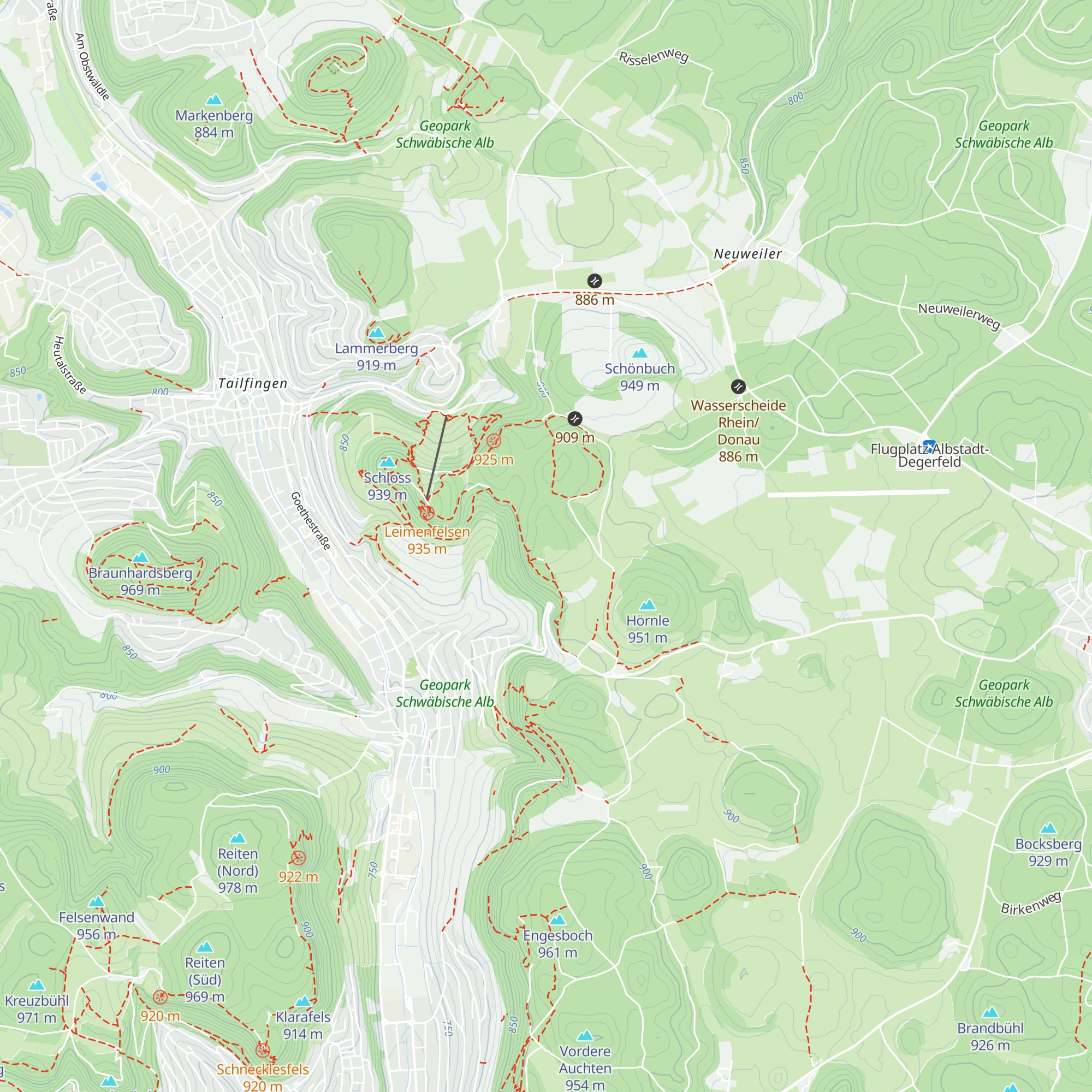 Truchtelfinger Hütte map