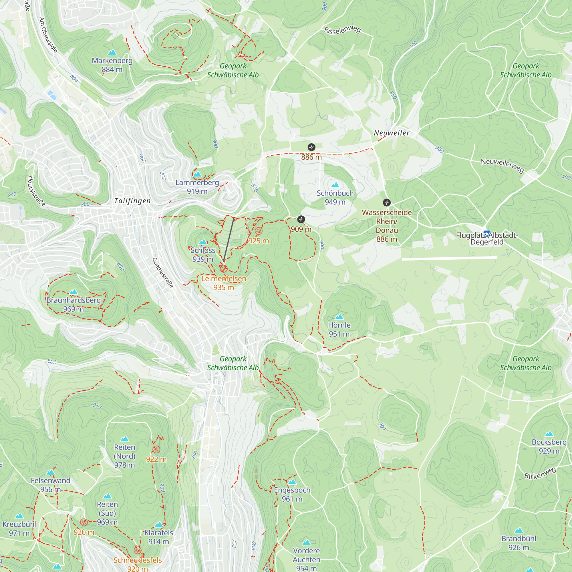 Truchtelfinger Hütte map