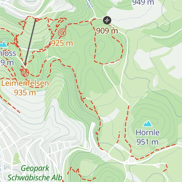 Map of Truchtelfinger Hütte