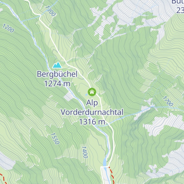 Map of Alp Vorderdurnachtal