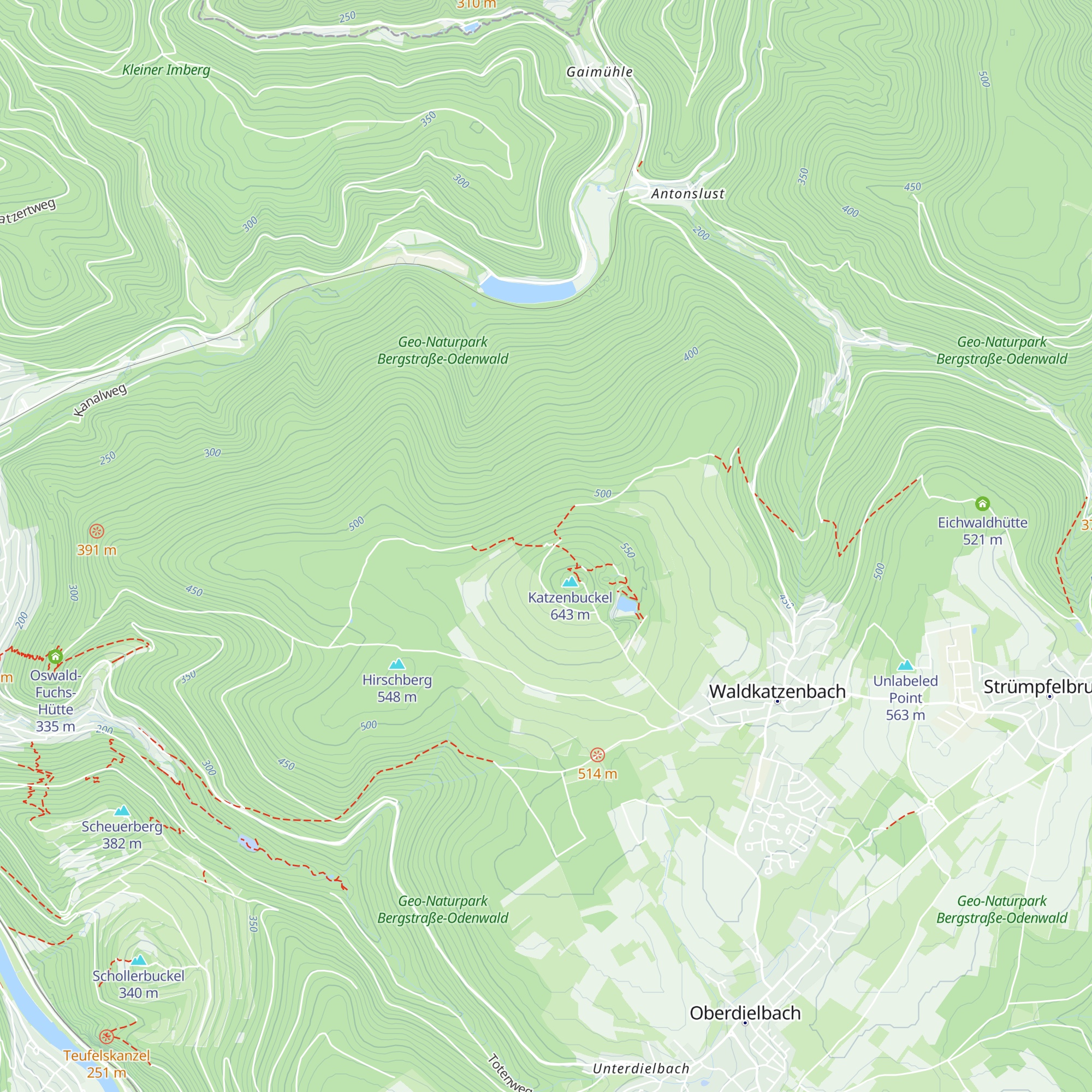 Freya-Hütte map