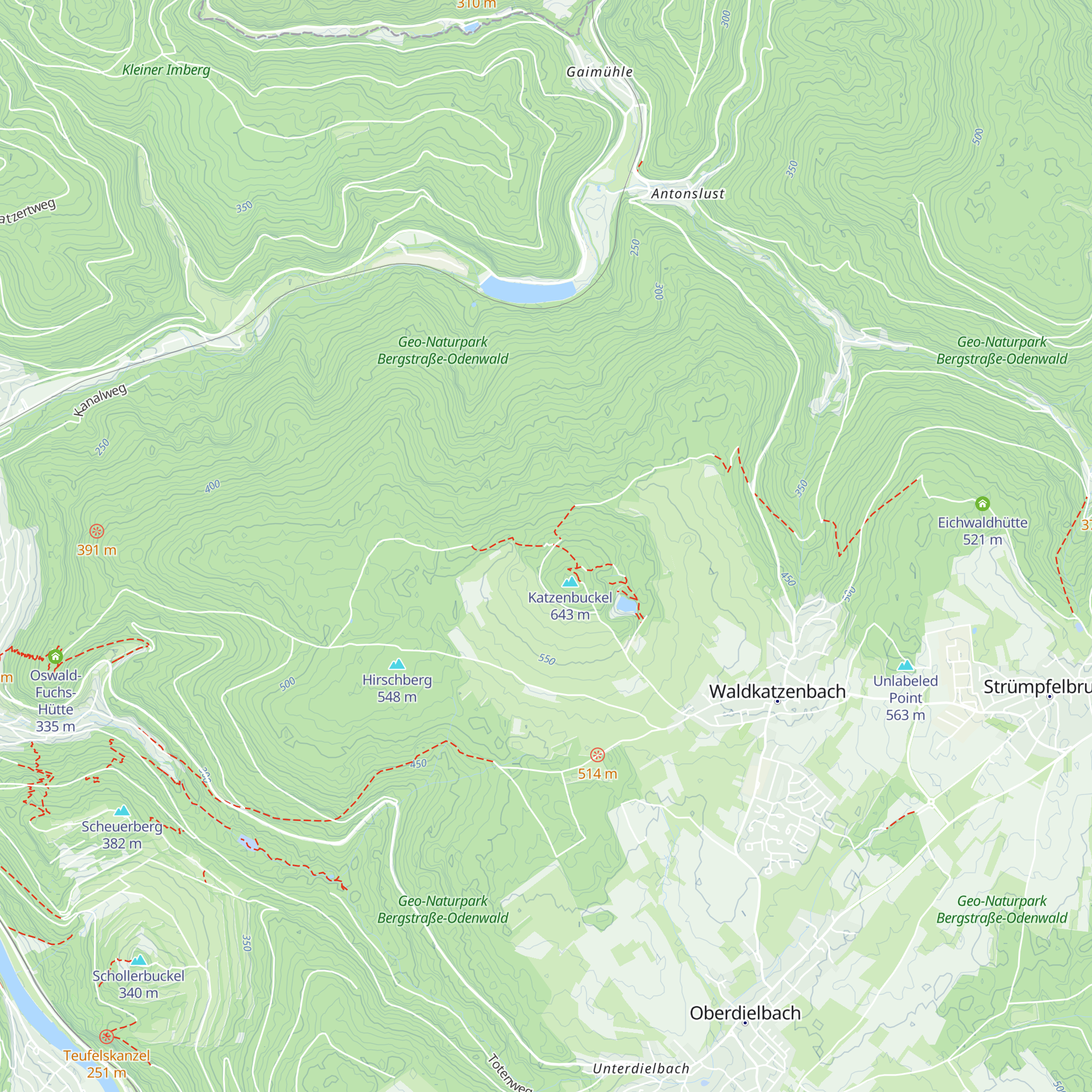 Freya-Hütte map