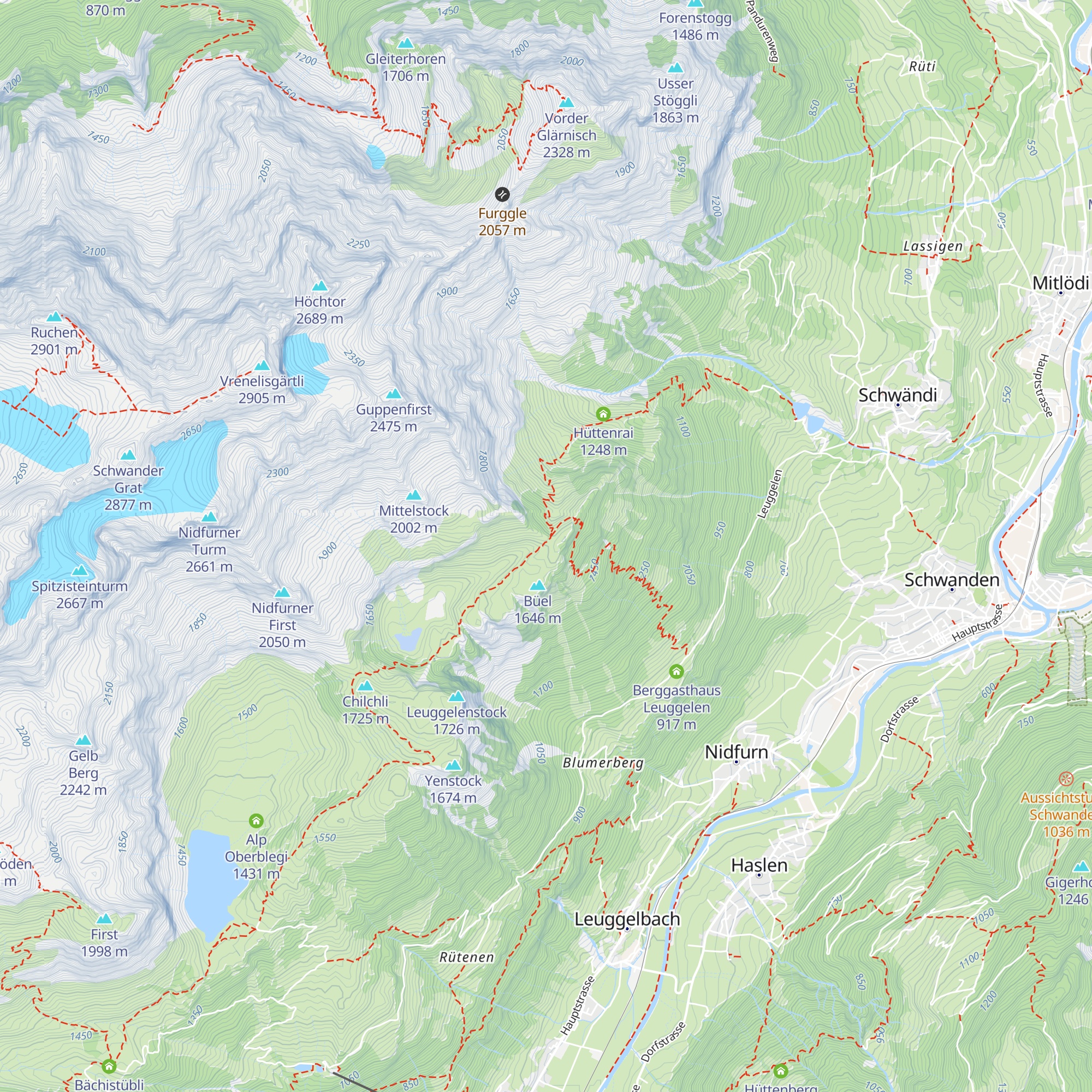Alp Guppen map
