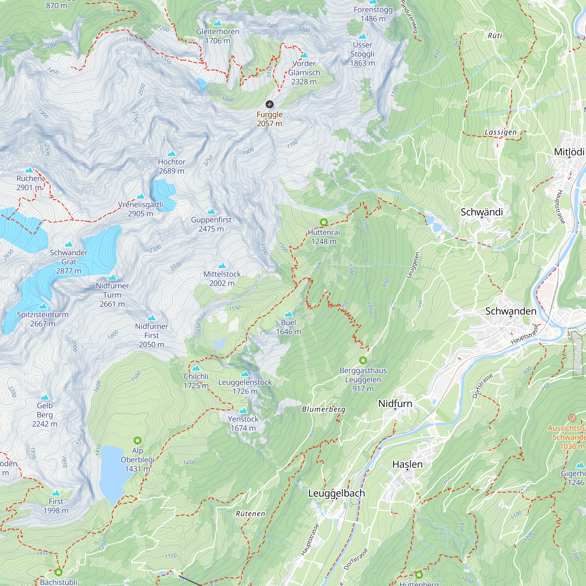 Alp Guppen map