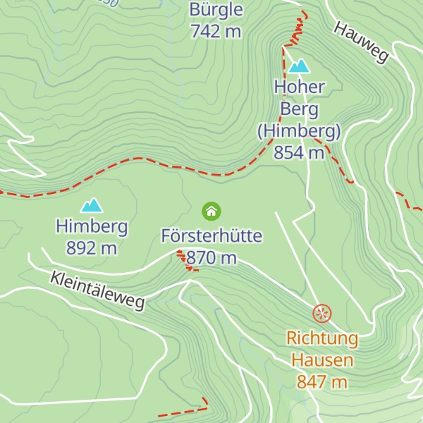 Map of Försterhütte