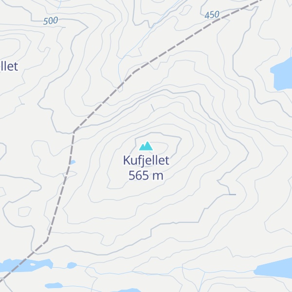 Map of Kufjellet