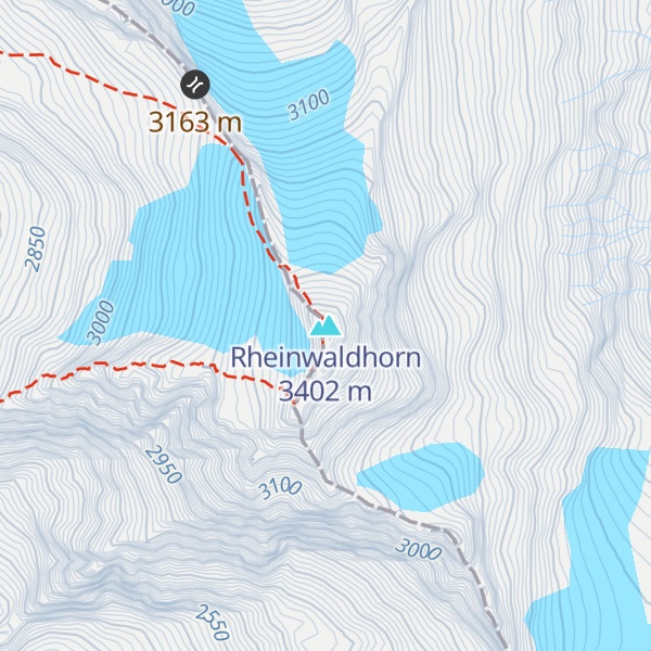 Map of Rheinwaldhorn