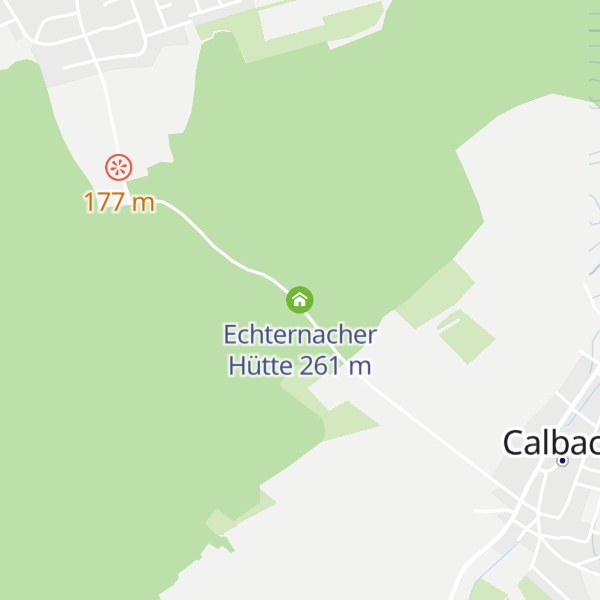 Map of Echternacher Hütte