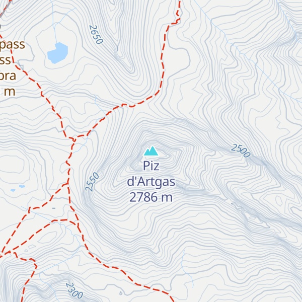 Map of Piz d'Artgas