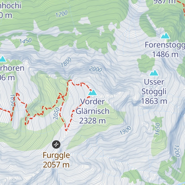 Map of Vorder Glärnisch