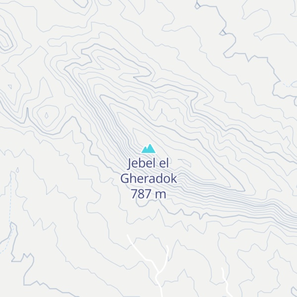 Map of Jebel el Gheradok