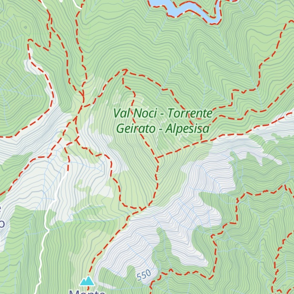 Map of Monte Alpesisa