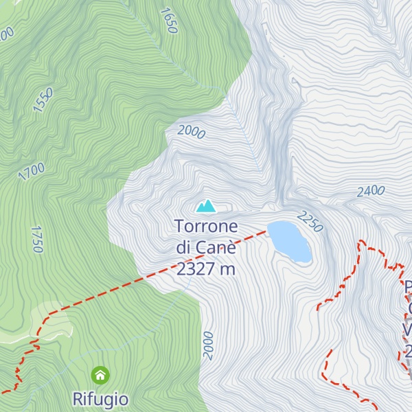 Map of Torrone di Canè