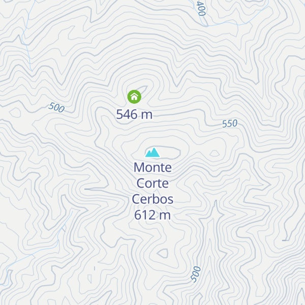 Map of Monte Corte Cerbos