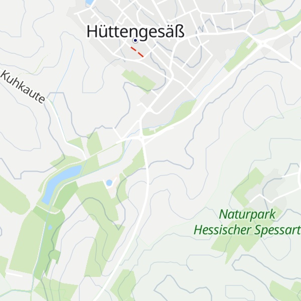 Map of Sportvereinigung 1945 e.V. Hüttengesäß