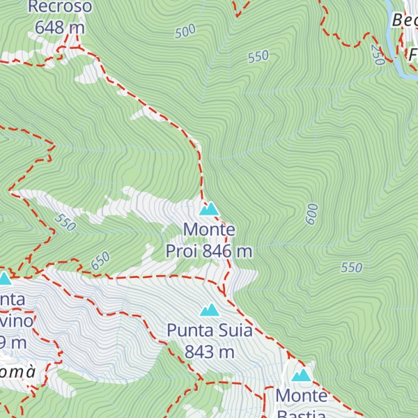 Map of Monte Proi