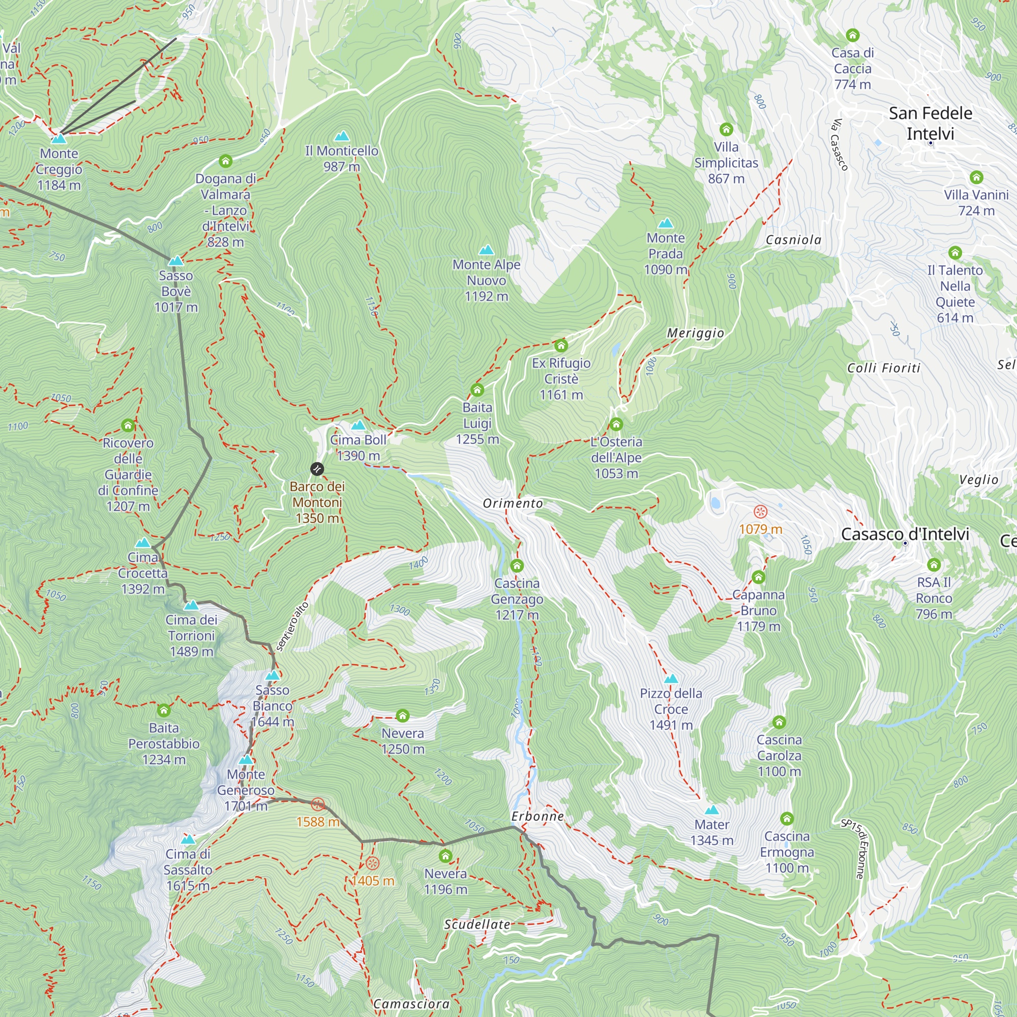 Alpeggio delle coccole map