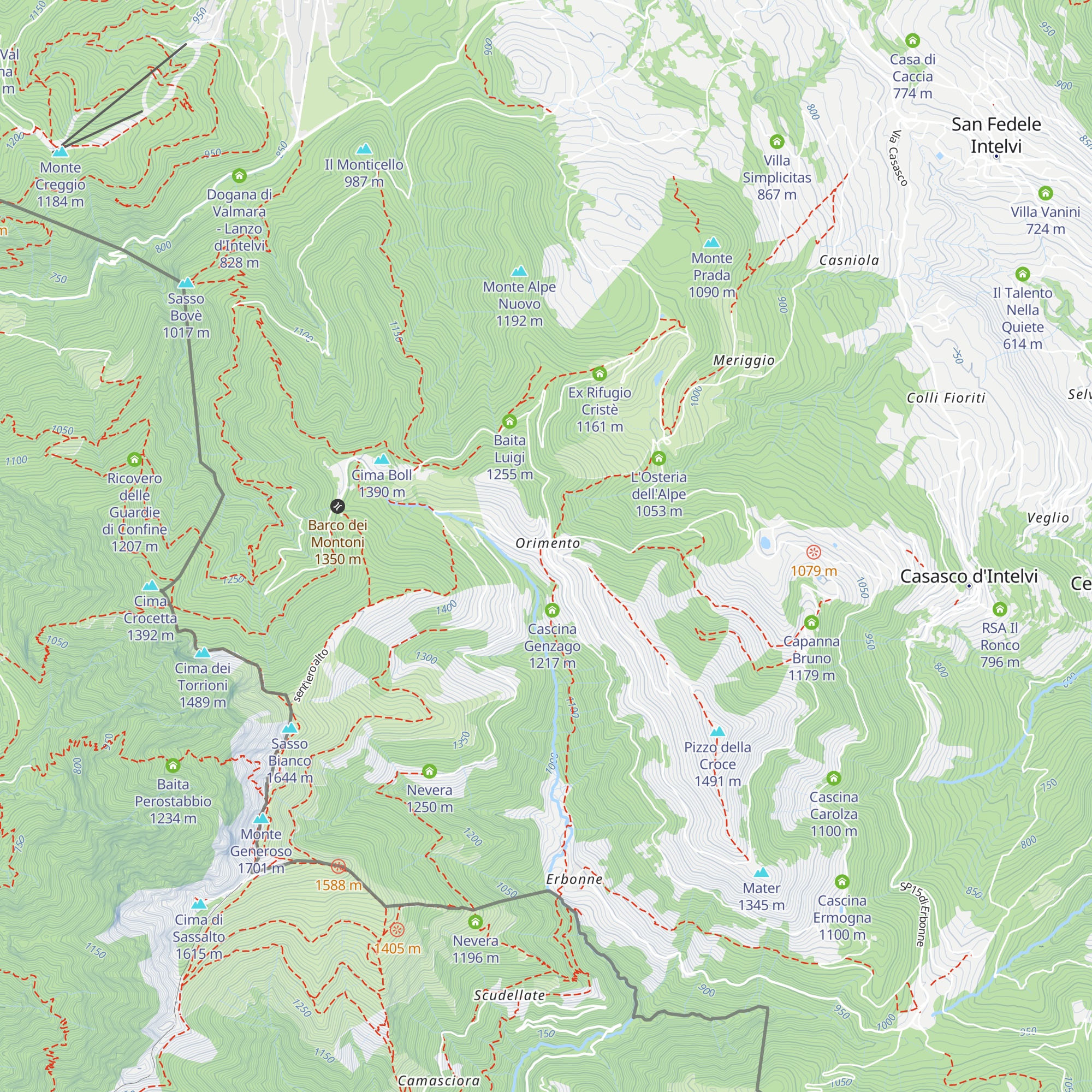 Ca Giacum map