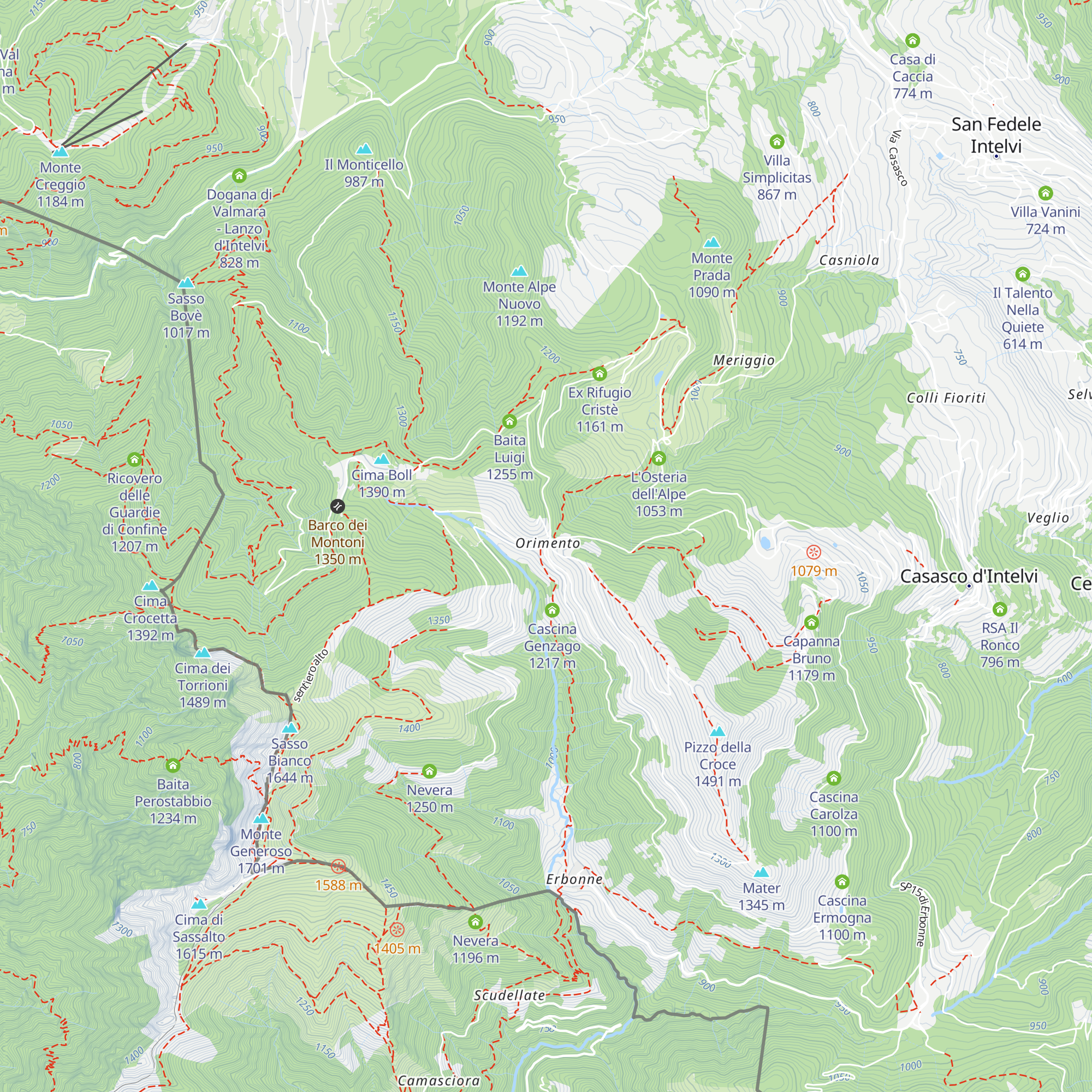 Ca Giacum map