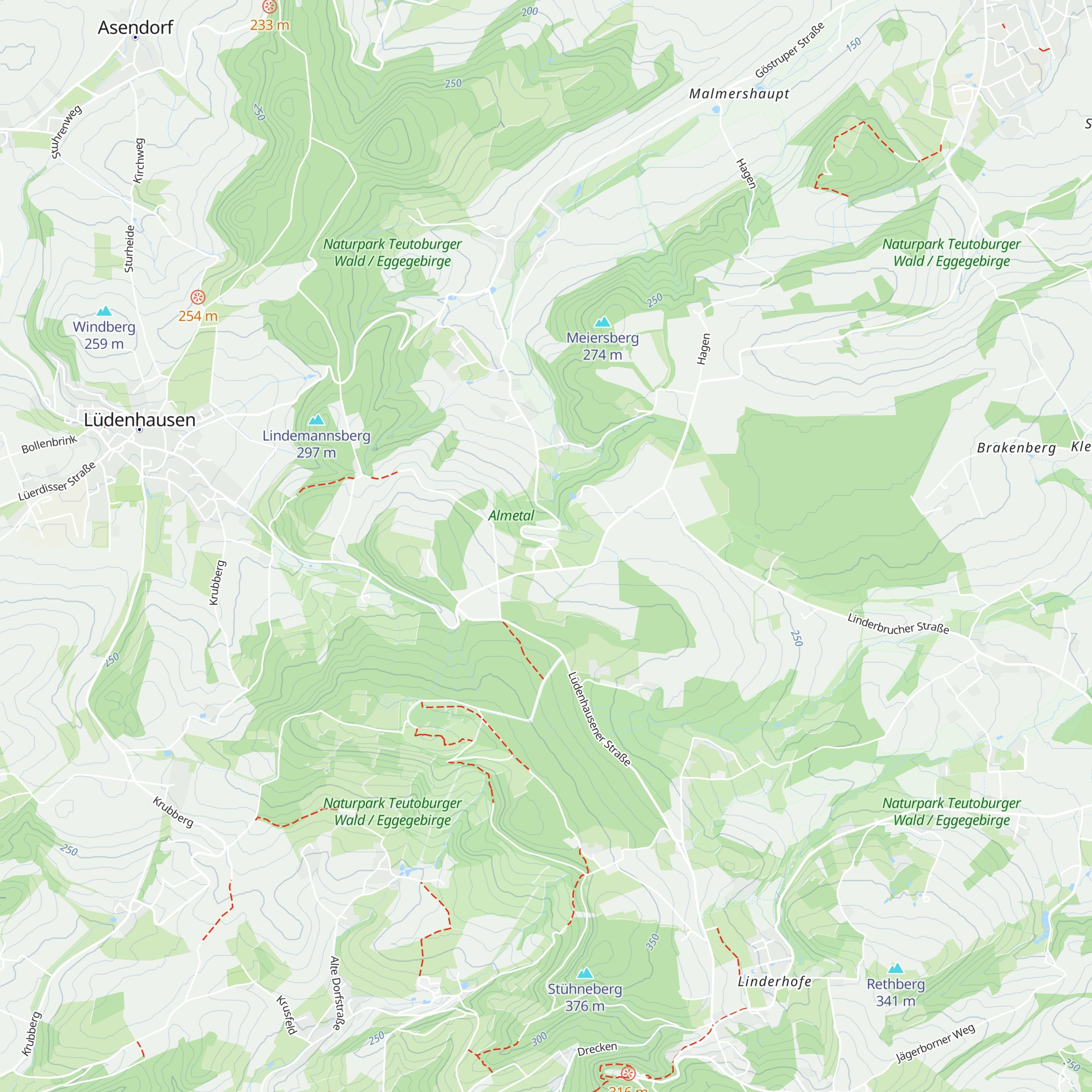 Hüttenhof map